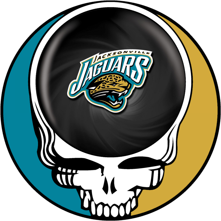 Jacksonville Jaguars skull logo fabric transfer